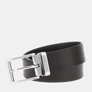 Ζώνη classic από γνήσιο δέρμα Guess BM7795P4135 brown