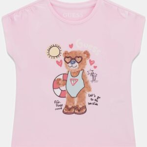 Μπλουζάκι με αρκουδάκι Guess Kids N6GI04K8HM4