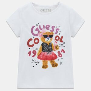 Παιδική Μπλούζα Κοντομάνικη Guess Kids K6RI03K6YW4 WHT