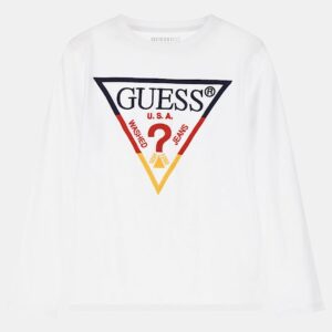 Μακρυμάνικο με τριγωνικό λογότυπο μπροστά Guess Kids L3YI43K8HM4