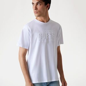 T-shirt 'Eco Crewneck' Guess M5YI44KBW41 Λευκό