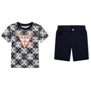 Σετ t-shirt σορτς Guess Kids N5GG05K8HM4 nvy