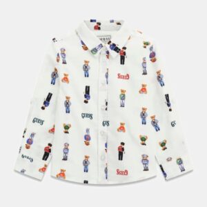 Πουκάμισο oxford με στάμπα Guess Kids N6RH05W9CL1