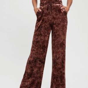 Βελούδινο παντελόνι wide leg Guess W2BB41KATV0