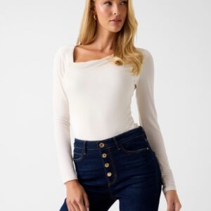 Μπλούζα ασύμμετρη Guess W6RP03KACM2