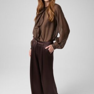 Γυναικείο παντελόνι GUESS PALAZZO W6YB18W2972 BROWN