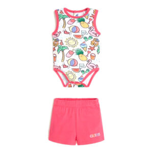 Βρεφικό σετ Ροζ Κορίτσι Guess H2GW05J1311
